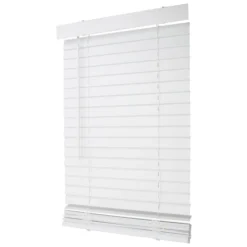 Simple Spaces FWMB-8 Blind, 64 In L, 23 In W, Faux Wood, White
