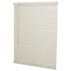 Simple Spaces PVCMB-1AA Blind, 64 In L, 23 In W, Vinyl, Alabaster