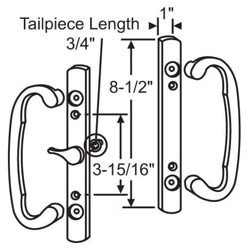 Brixwell 13-291ab PATIO DR HDL SET LATCH ANTIQUE BRASS 1 Brixwell 13-291ab PATIO DR HDL SET LATCH ANTIQUE BRASS