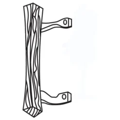 Brixwell 13-109w Patio Door Handle Handle Set With White Brackets Pdh 5 Wh