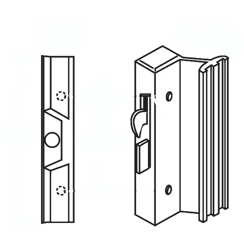 Brixwell 13-152b Patio Door Handle Set With Keeper Black 1 Brixwell 13-152b Patio Door Handle Set With Keeper Black