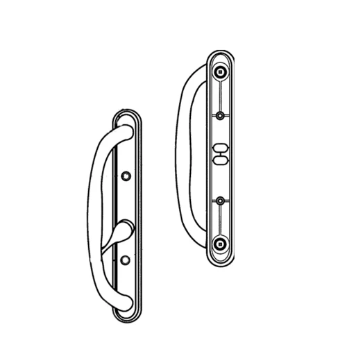 Brixwell 13-341w Patio Door Handle White Offset Latch 1 Brixwell 13-341w Patio Door Handle White Offset Latch
