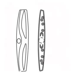 Brixwell 13-427w Patio Door Handle Outside Handle Pull No Cylinder Hole