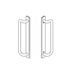 Brixwell 13-489wka Patio Door Handle White Key Cylinder Mortise Lock Fp Keeper Series 5400