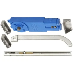 Jackson 21201U62818 Aluminum Adjustable Spring Power Multi Size 105 Hold Open Overhead Concealed Closer With U-Offset Slide-Arm Hardware Package