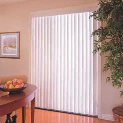 Designer's Touch VT4796A 3.5 In. PVC Vertical Blinds Alabaster - 47 In. W X 96 In. L