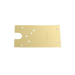 Rixson 274750RHPB Polished Brass 27 Series Right Hand Offset-Hung Floor Mounted Door Closer Cover Plate