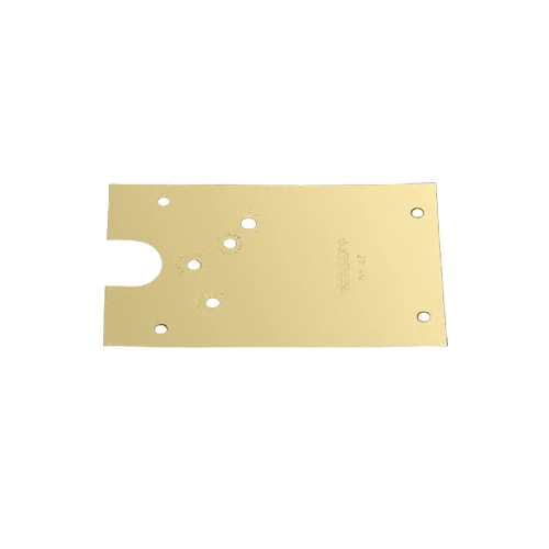 Rixson 274750RHPB Polished Brass 27 Series Right Hand Offset-Hung Floor Mounted Door Closer Cover Plate 1 Rixson 274750RHPB Polished Brass 27 Series Right Hand Offset-Hung Floor Mounted Door Closer Cover Plate