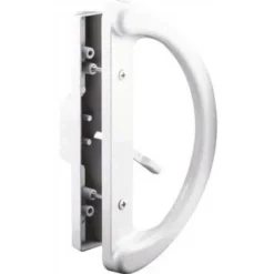 Anvil Mark MP1225 7 In. White Mortise Style Sliding Door Handle Set