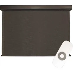 SeaSun SSE.60.4 Siesta Cordless UV Blocking Motorized PVC Premium Exterior Roller Shade 48 In. W X 96 In. L