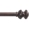 Kenney KN71617 Kendall 28 In. - 48 In. Adjustable 5/8 Single Standard Decorative Window Curtain Rod In Antique Rust