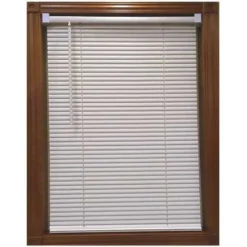 Designer's Touch 201809131 Alabaster Cordless Light Filtering Vinyl Blind With 1 In. Slats 71 In. W X 36 In. L