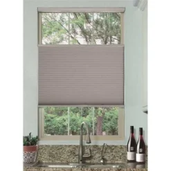 National Brand Alternative 2T021-4872 Simply Gray Sheen Cordless Top Down Bottom Up Blackout Single Cell Polyester Cellular Shade 72 In. Wx 48 In. L