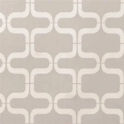 Fabtex CC-ST01-15084-M Links Pattern Privacy Curtain Platinum, 180 In. W X 84 In. H