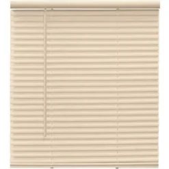 Champion 527260 TruTouch Alabaster Cordless Light Filtering Vinyl Mini Blinds With 1 In. Slats 59 In. W X 36 In. L