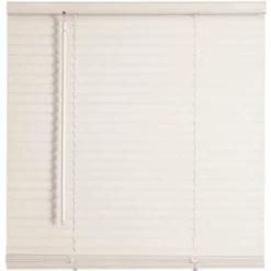 Champion 527376 TruTouch White Cordless Light Filtering Vinyl Mini Blinds With 1 In. Slats 34 In. W X 64 In. L
