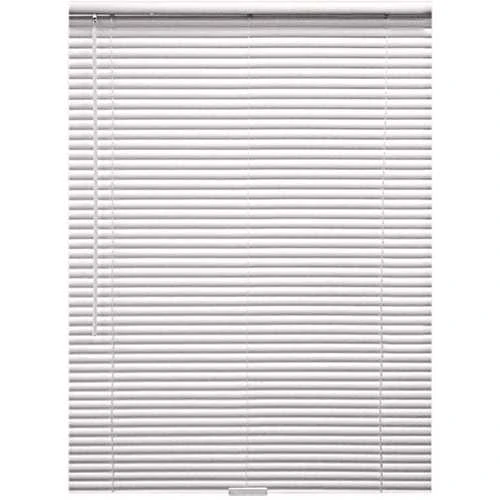 Designer's Touch 10793478522736 White Cordless Room Darkening Aluminum Mini Blinds With 1 In Slats 59 In. W X 72 In. L 1 Designer's Touch 10793478522736 White Cordless Room Darkening Aluminum Mini Blinds With 1 In Slats 59 In. W X 72 In. L