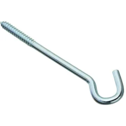 National Hardware N220897 2156BC 3/8" X 8" Screw Hook Zinc Plated Finish