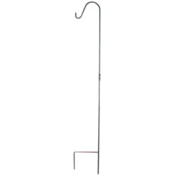 Landscapers Select GB-3090-1 Shepherd Hook, 12 In L, 84 In H, Steel, Matte Hammertone Bronze