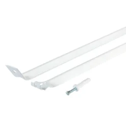 Rubbermaid 1950473 Support Brace W/Drive Pin 0.66" W X 17.3" L Steel White