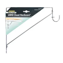 Lido LB-10-8150A Shelf Divider 10-1/2" H X 1" W X 11" L Chrome Silver