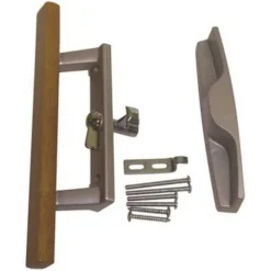 Brixwell 13-104 3-15/16 In. Hole Centers Sliding Patio Glass Door Handle Set