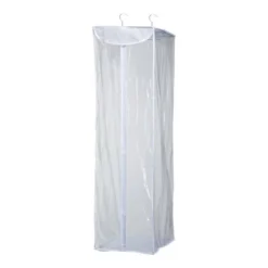 Honey-Can-Do 5763628 Hanging Storage Closet 42" H X 20" W X 12" L PEVA Clear/White