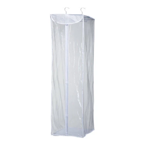 Honey-Can-Do 5763628 Hanging Storage Closet 42" H X 20" W X 12" L PEVA Clear/White 1 Honey-Can-Do 5763628 Hanging Storage Closet 42" H X 20" W X 12" L PEVA Clear/White