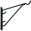 National Hardware N274647 V2652 12" Plant Brackets / Sign Holder Black Vinyl Coated Finish
