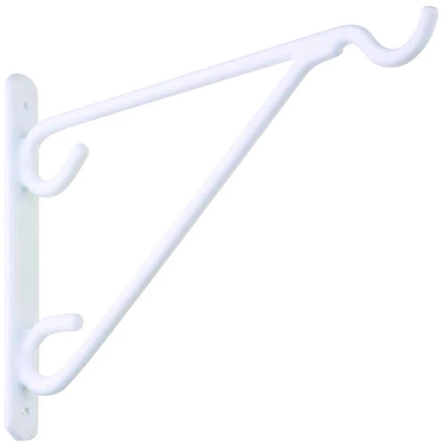 National Hardware N274548 V2652 8" Plant Bracket White Vinyl Coated Finish 1 National Hardware N274548 V2652 8" Plant Bracket White Vinyl Coated Finish