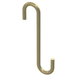 National Hardware N275-515 Modern Series Small S-Hook, 4-3/4 In H, Steel, Brushed Gold