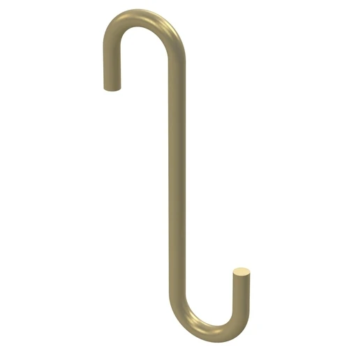 National Hardware N275-515 Modern Series Small S-Hook, 4-3/4 In H, Steel, Brushed Gold 1 National Hardware N275-515 Modern Series Small S-Hook, 4-3/4 In H, Steel, Brushed Gold