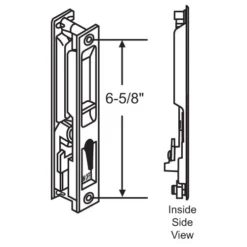 Brixwell 900-21019w Patio Door Handle Set White With Keeper And S Cam Pdh 12 Wh