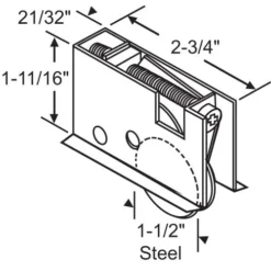 Brixwell 900-22072-ns Patio Door Roller Assembly Architech Designer Proline Vintage 1992 - 3/2019