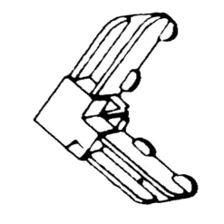 Brixwell 90-462 Corner Plastic Dark Bronze