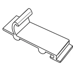 Brixwell 90-839 Screen Clip Nylon White