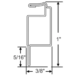 Brixwell 90H-1002 Tube 8 Ft Screen Frame Bronze 15pcs