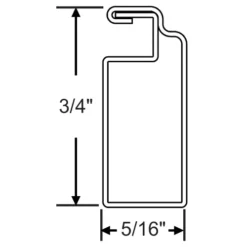 Brixwell 90H-221 12ft 6in Screen Frame White 152pcs 5/16in X 3/4in