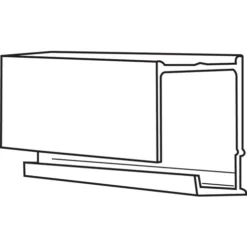 Brixwell 90M-640w 8ft Top Hung Rollertrack White