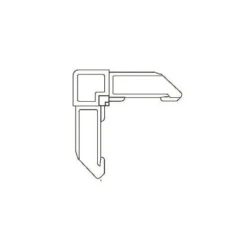 Brixwell 90h-1263bz External Plastic Corner Bronze For 7/16 X 1 Frame Hollow Back