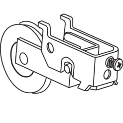 Brixwell 9-209a Patio Door Roller Assembly 1-1/4 Steel Wheel