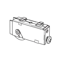 Brixwell 9-218 Patio Door Roller Assembly 1-1/8 Steel Wheel With Hooks