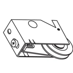 Brixwell 9-245n Patio Door Roller Assembly 1-1/4 Nylon Wheel