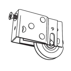 Brixwell 9-327s Patio Door Roller Assembly 1-1/2 Steel Wheel Pdr 13 S