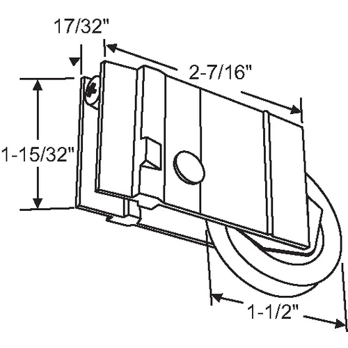 Brixwell 9-364s Patio Door Roller Assembly 1-1/2 Steel Wheel Pdr 10 S 1 Brixwell 9-364s Patio Door Roller Assembly 1-1/2 Steel Wheel Pdr 10 S