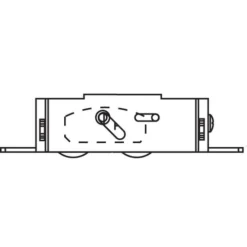 Brixwell 9-397 Patio Door Roller Tandem 1-1/4 Steel Wheels