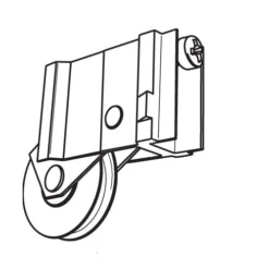 Brixwell 9-457npb Patio Door Roller Assembly Precision Bearing 1-1/2 Nylon Pdr194 Npb