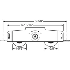 Brixwell Pdr238-dd Use 9-502npb 1-5/8 Nylon Whl Precision Bear Patio Door Roller Tandem