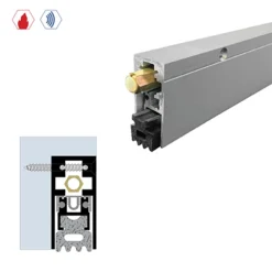 Brixwell 7263DB-72 Semi-Mortised Automatic Door Bottom (29/32" By 1-15/16") Dark Bronze Anodized