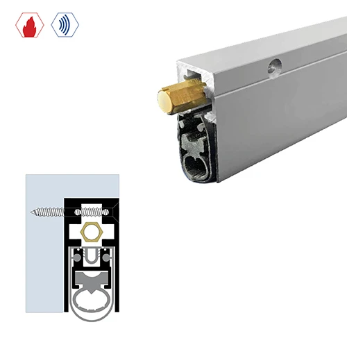 Brixwell 7863WP-36 Semi-Mortised Automatic Door Bottom (29/32" By 1-15/16") White Powder Coat -Champion || Best || Norton Sales legacy automaticdoorbottom 7863 3 1